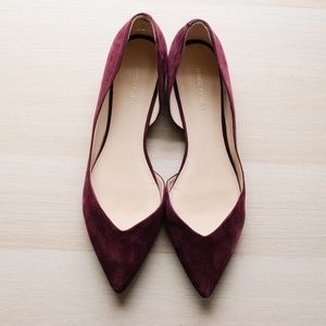 Marc Fisher Velvet D'orsay Flats
